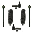 thumbnail image 1 of 6 Pc Front Steering Kit Outer & Inner Tie Rod End (with Boot Bellows), 1 of 7