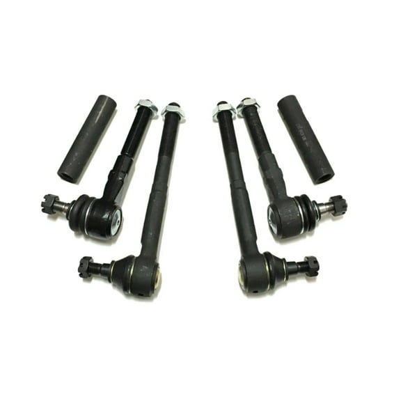6 Pc Front Steering Kit Outer Inner Tie Rod Ends, Adjusting Sleeves Compatible with RWD Models Fits select: 1997-2003 FORD F150, 1997-2002 FORD EXPEDITION