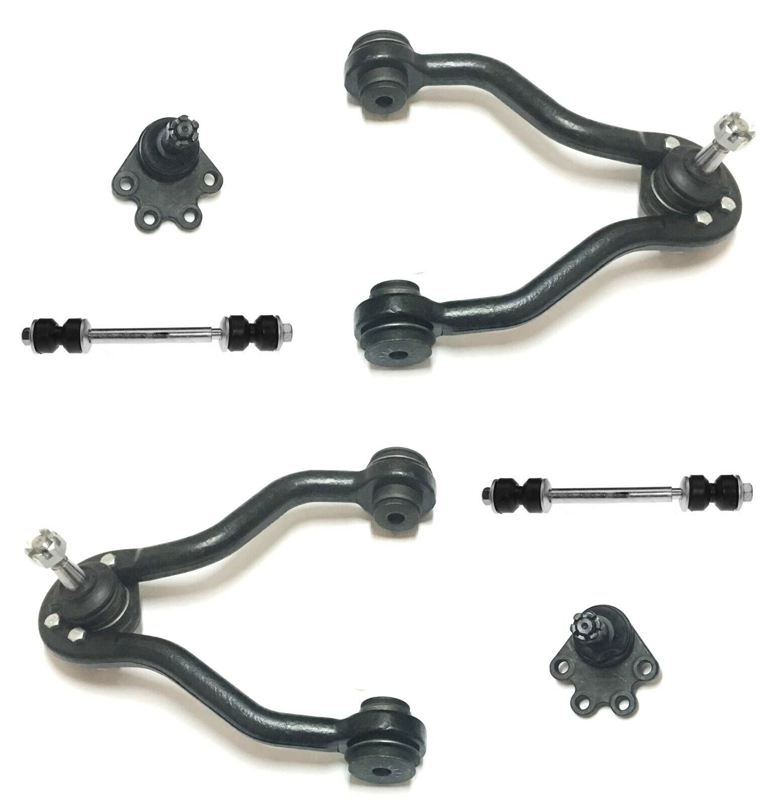 6 Pc Front Suspension Kit Lower Ball Joints (Bolt On Types) Sway Bar