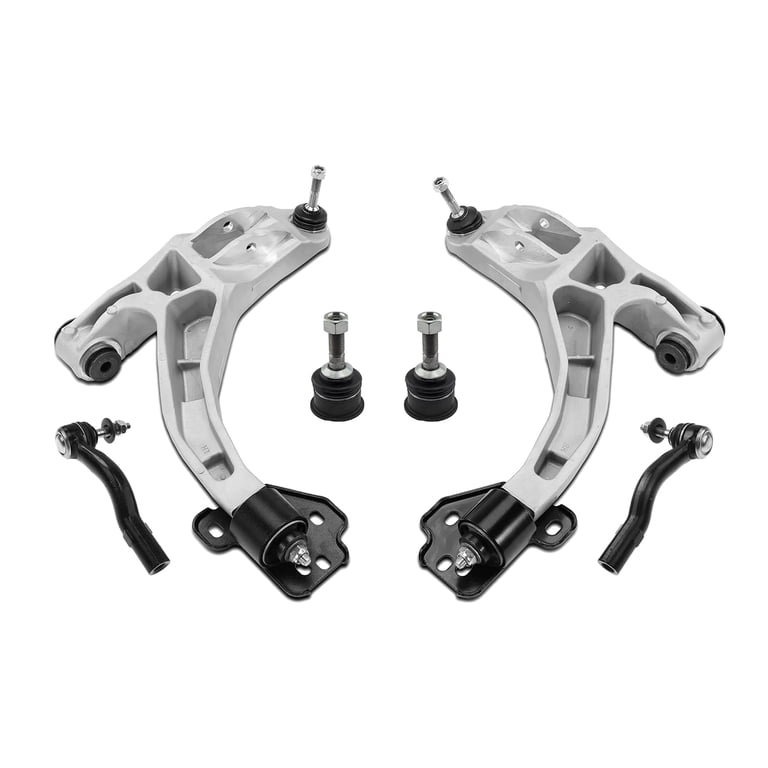 Front Lower Upper Control Arms & Tie Rods Kit For Ford Crown Victoria Lincoln Town Car
