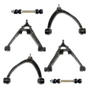 6 Pc Front Suspension Kit Upper Control Arms with Ball Joints Assembly Passenger & Driver Side, Sway Bar Stabilizer Links Fits select 2007-2013 CHEVROLET SILVERADO, 2007-2014 CHEVROLET TAHOE