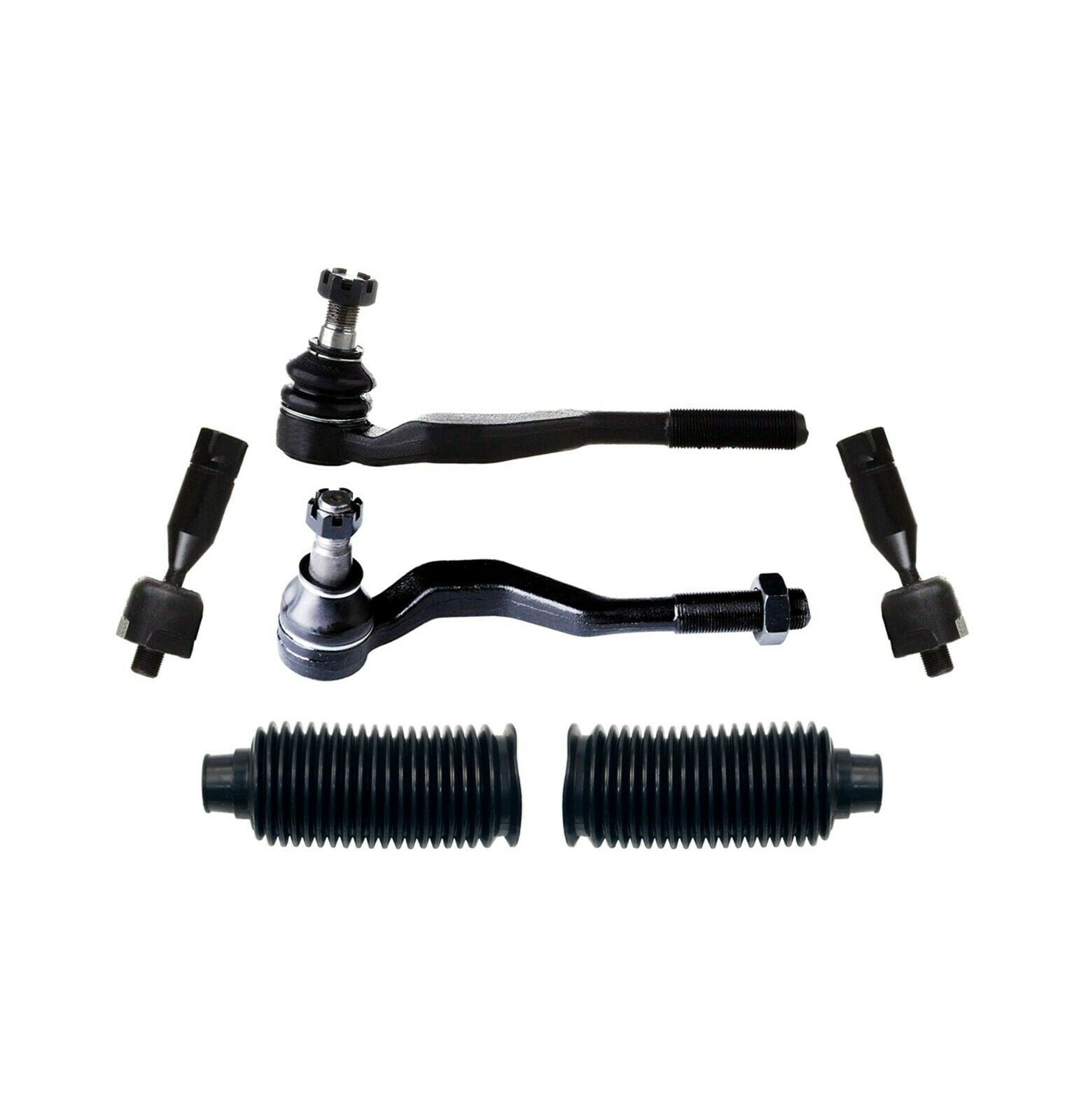 6 Pc Front Suspension Outer & Inner Tie Rod Ends Bellow Boots Kit Compatible with 4WD MODELS ONLY Fits select: 1995-2004 TOYOTA TACOMA