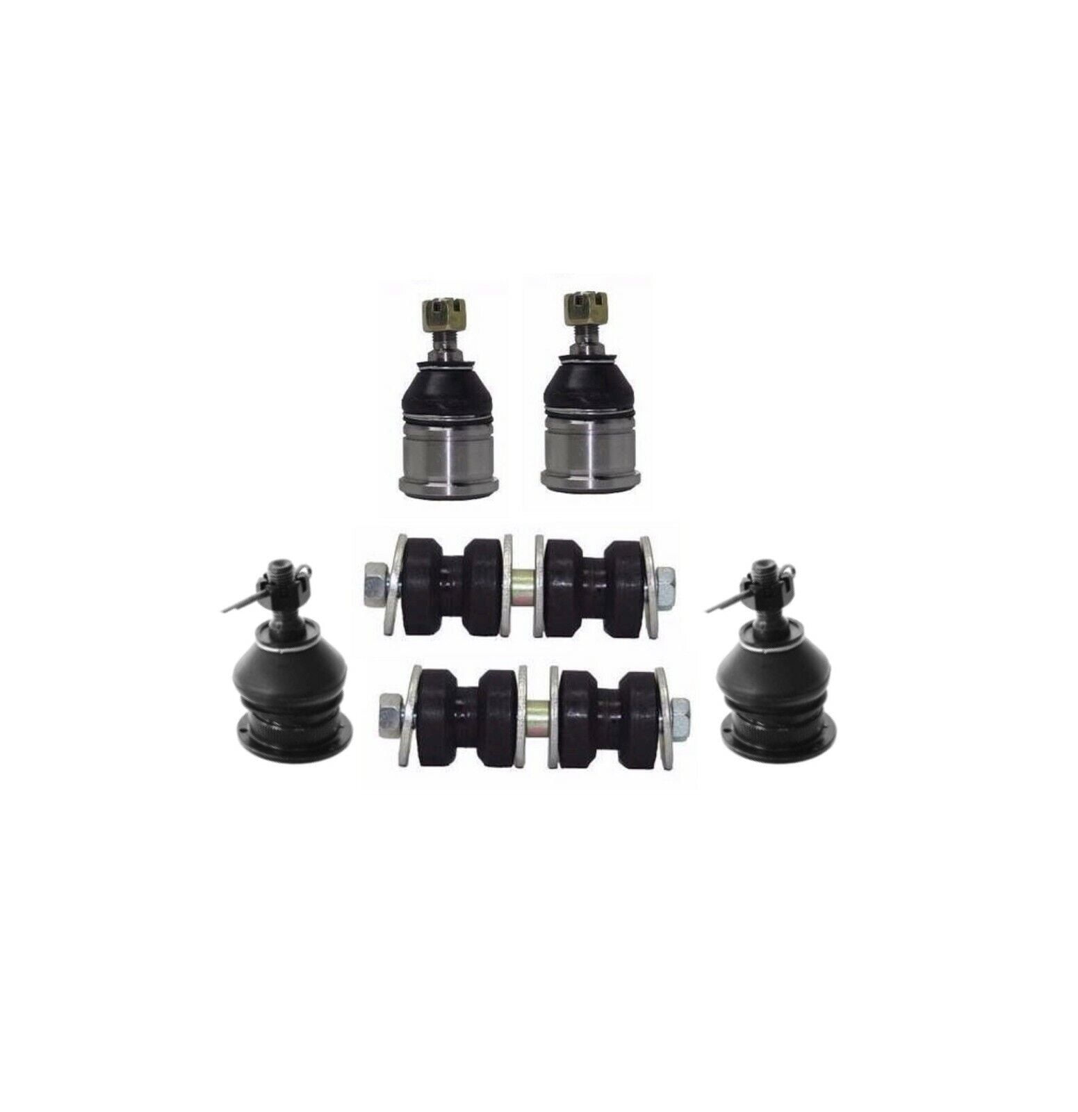 6 Pc Front Suspension Sway Bar Links Upper & Lower Ball Joints Kit Passenger & Driver Side Fits select: 1990-1997 HONDA ACCORD, 1996-1999 ISUZU OASIS