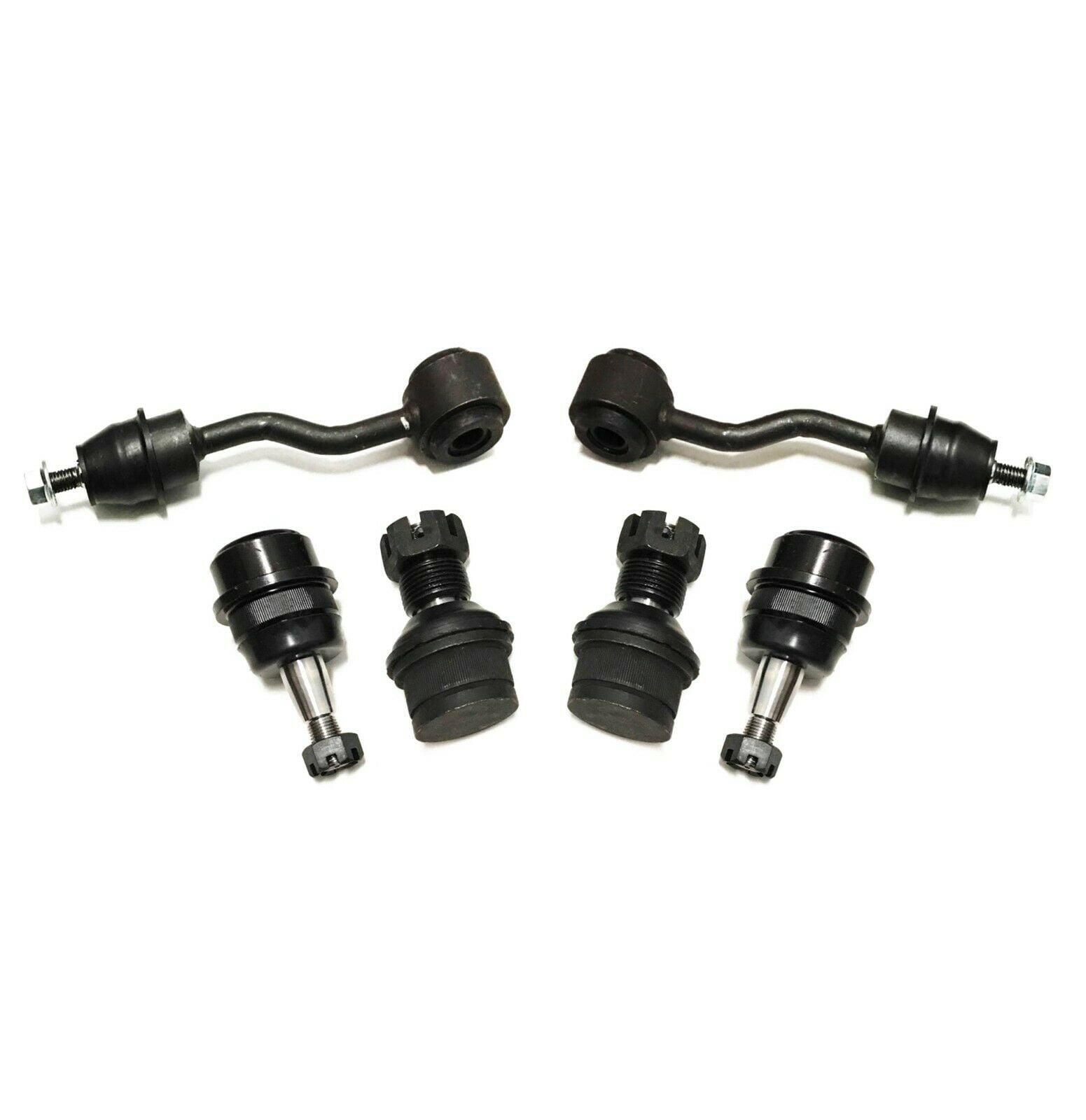 6 Pc Front Suspension Sway Bar Links + Upper & Lower Ball Joints