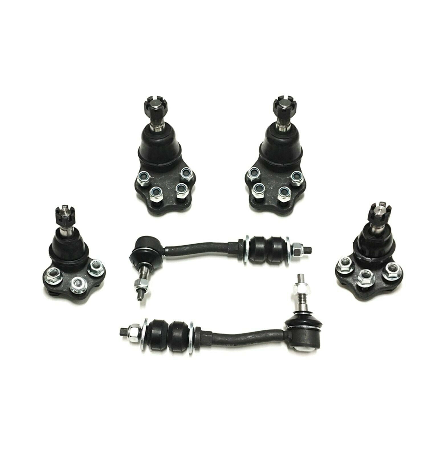 6 Pc Front Upper Lower Ball Joints + Sway Bar Link Suspension Kit Compatible with RWD Models Fits select: 2000-2004 DODGE DAKOTA, 2000-2003 DODGE DURANGO