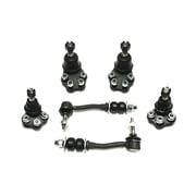6 Pc Front Upper Lower Ball Joints + Sway Bar Link Suspension Kit Compatible with RWD Models Fits select 2000-2004 DODGE DAKOTA, 2000-2003 DODGE DURANGO