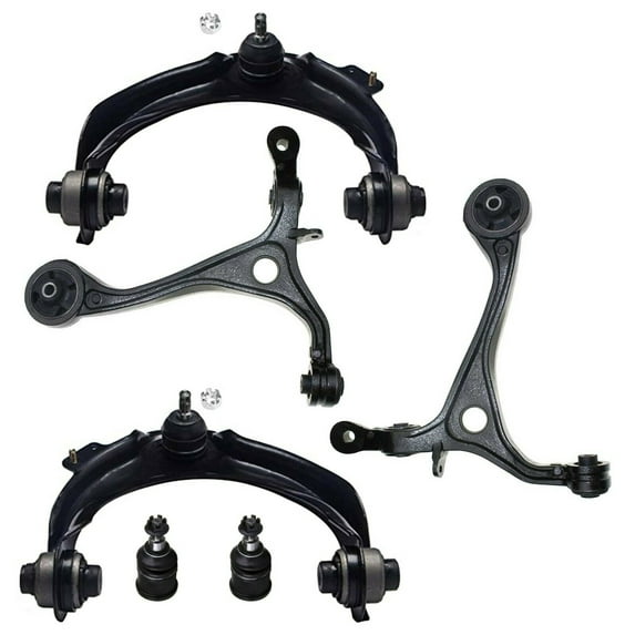 6 Pc Front Upper and Lower Control Arms Passenger & Driver Side Lower Ball Joints Suspension Kit Fits select: 2003-2007 HONDA ACCORD, 2004-2008 ACURA TSX