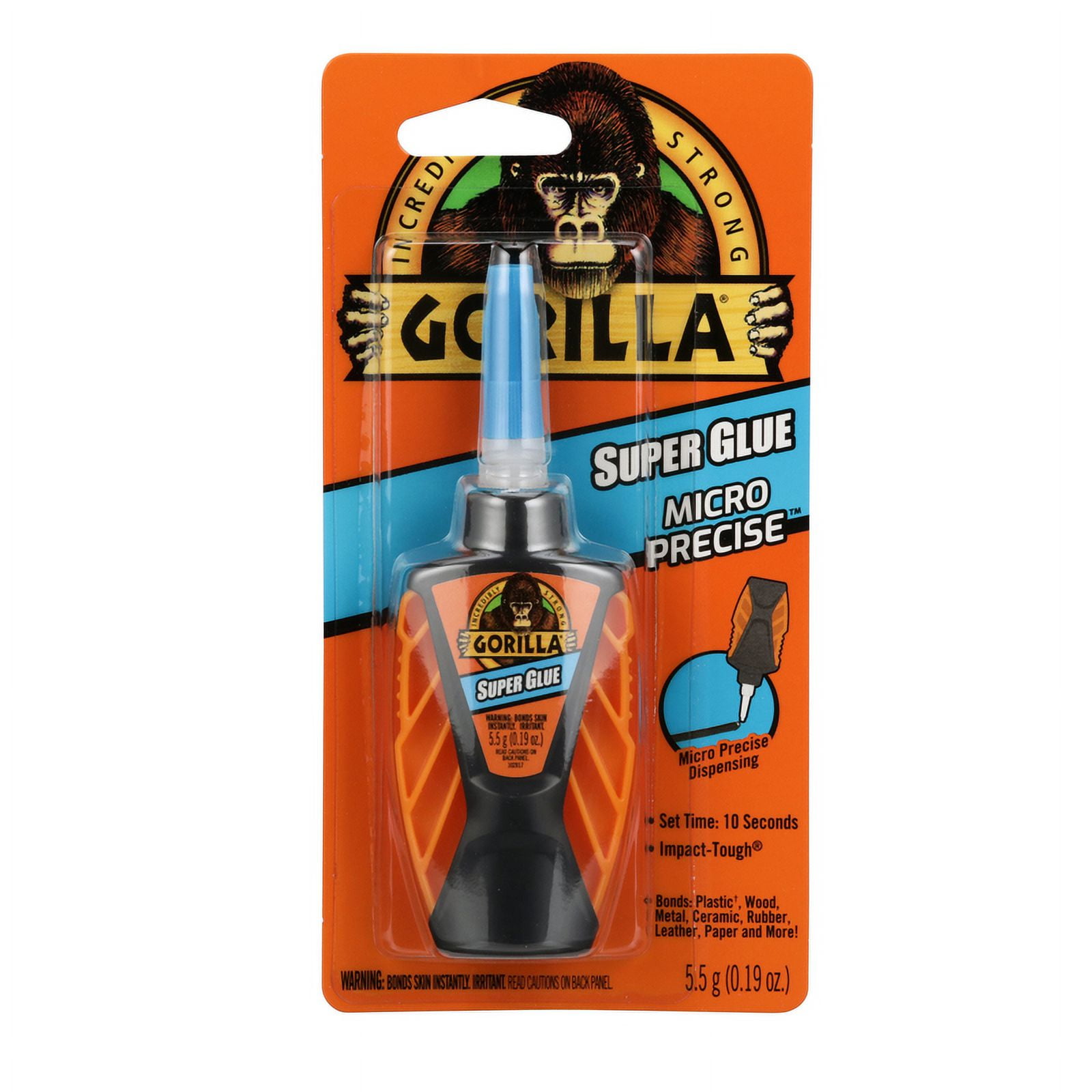 6 Pc, Gorilla High Strength All Purpose Super Glue 0.19 Oz