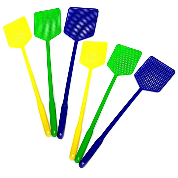 6 Pc Handheld Fly Swatter Manual Racket Bug Mosquito Insect Killer Pest Wasps