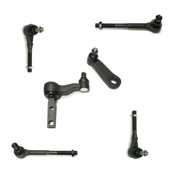 6 Pc Inner & Outer Tie Rod Ends Left & Right Side Pitman Idler Arm with 2.48" BOLT PATTERN Front Steering Kit Fits select: 1997-2003 FORD F150, 1997-2002 FORD EXPEDITION