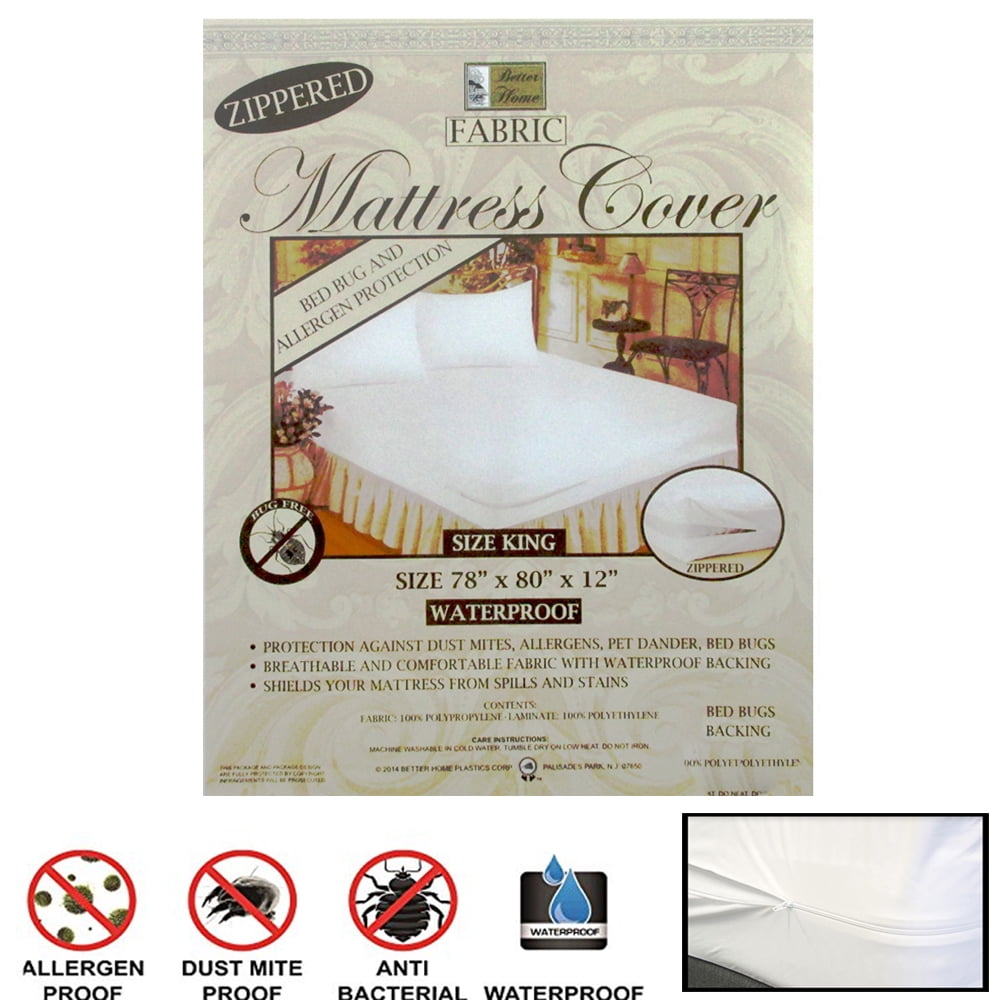 6 Pc King Size Waterproof Mattress Protector Zippered Anti Bed Bug