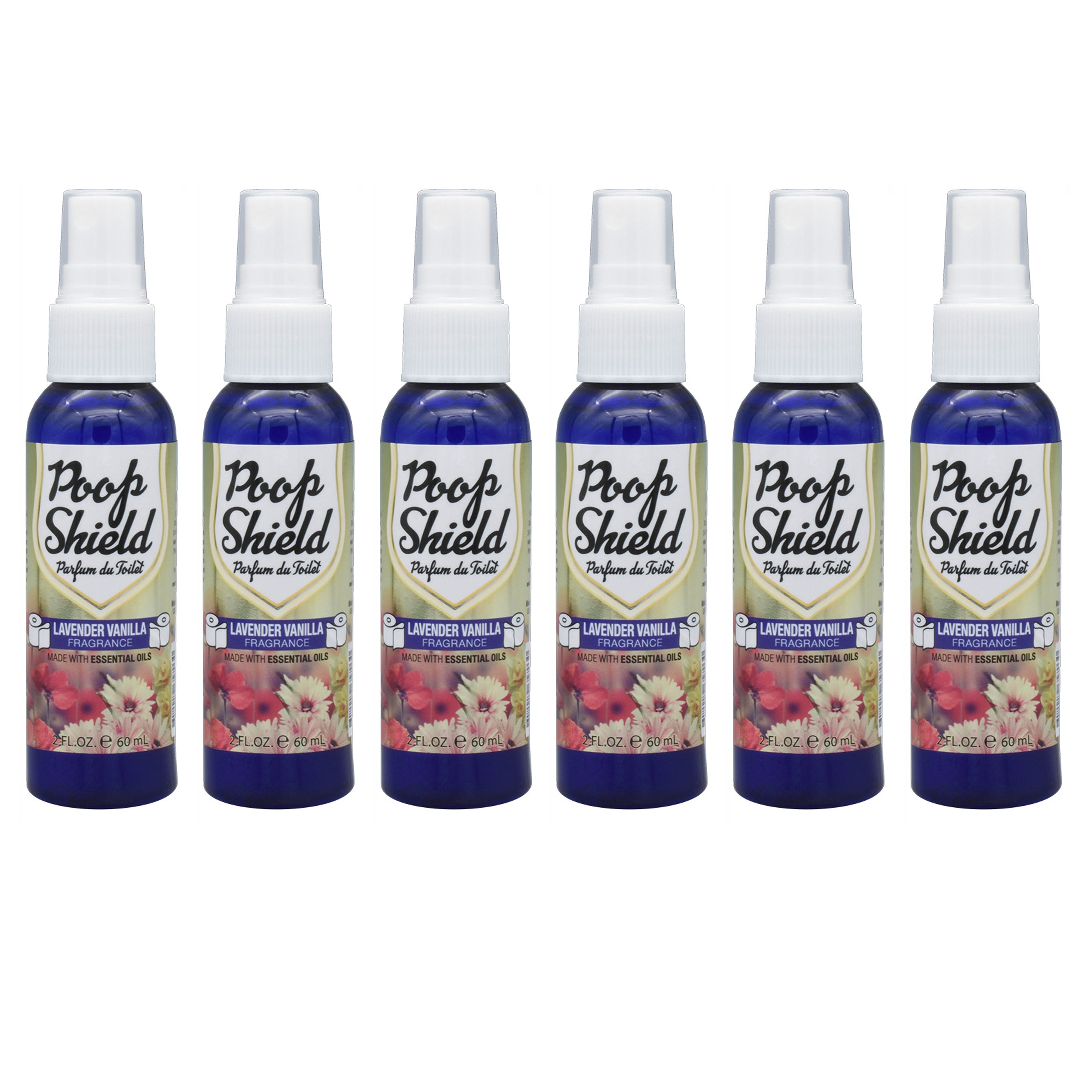 6 Pc Lavender Vanilla Toilet Air Freshener Poop Spray Bathroom Odor ...