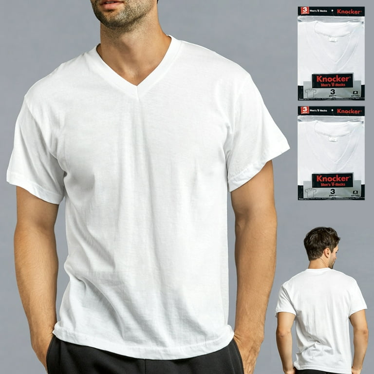 Men's Performance V Neck T-Shirt - White