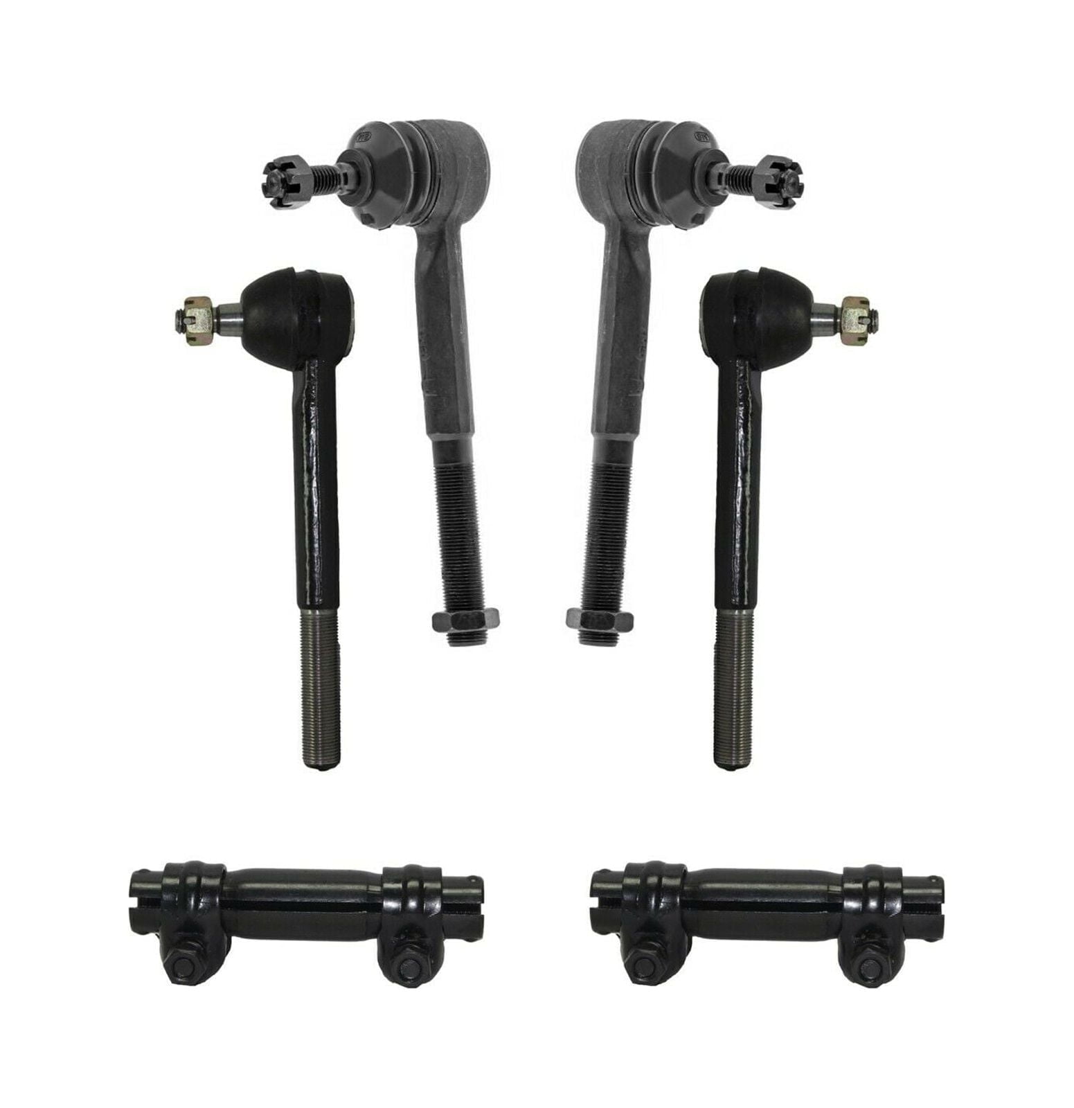 6 Pc Outer & Inner Tie Rod Ends + Adjusting Sleeves Steering Kit Fits select: 1988-2000 CHEVROLET GMT-400, 1995-2000 CHEVROLET TAHOE