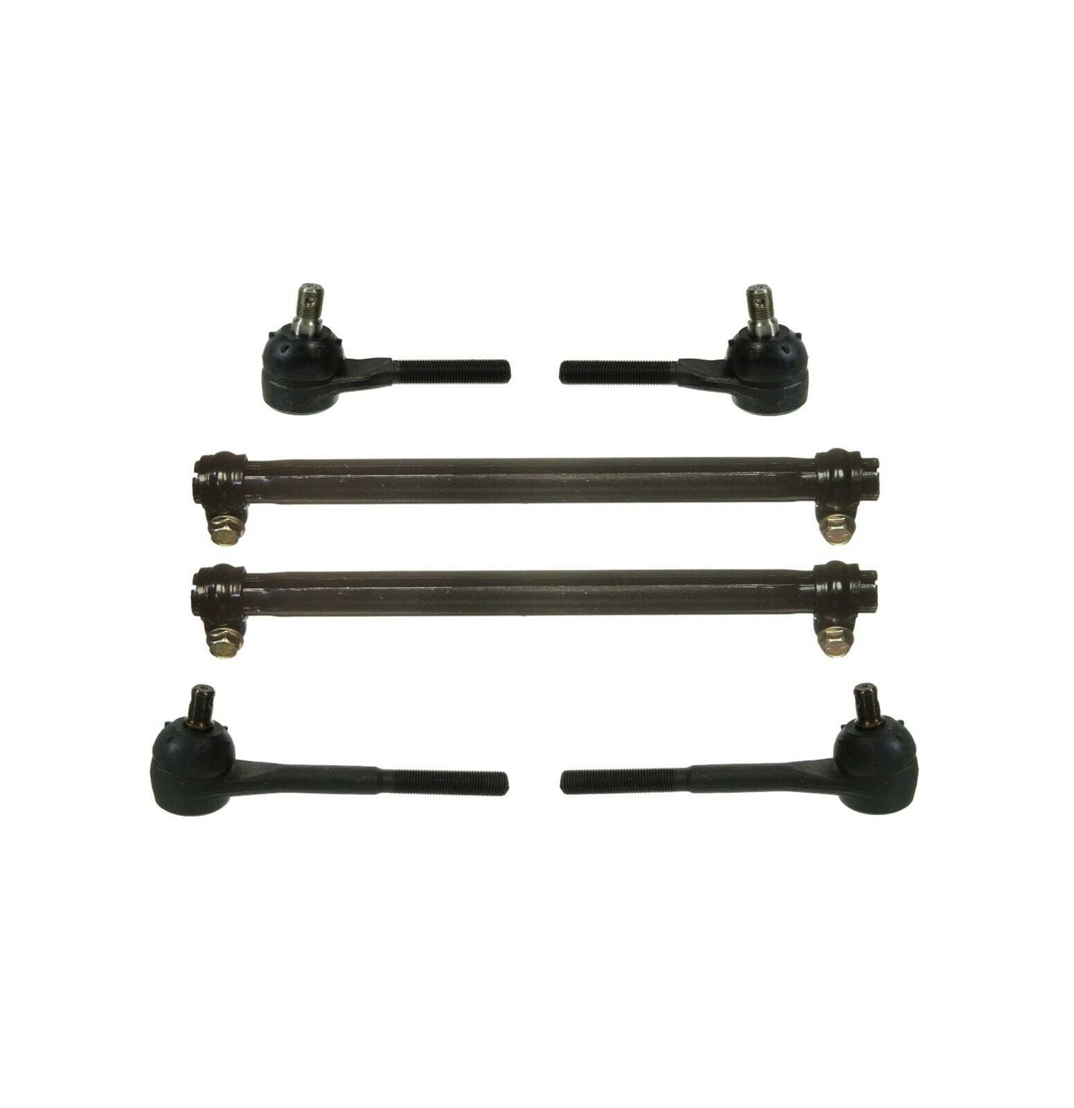 6 Pc Outer & Inner Tie Rod Ends + Adjusting Sleeves Steering Kit Left Right Side Fits select: 1995-2002 MERCURY GRAND MARQUIS, 1995-2001 FORD CROWN VICTORIA