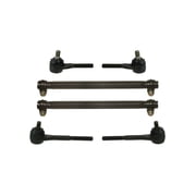 6 Pc Outer & Inner Tie Rod Ends + Adjusting Sleeves Steering Kit Left Right Side Fits select 1995-2002 MERCURY GRAND MARQUIS, 1995-2001 FORD CROWN VICTORIA