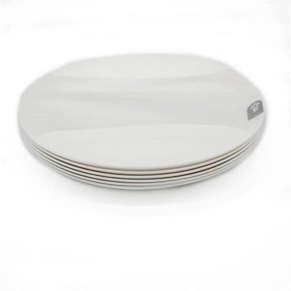 6-Pc Plastic Dish Set (Only dishes) 10 Inch Diameter BPA Free, White