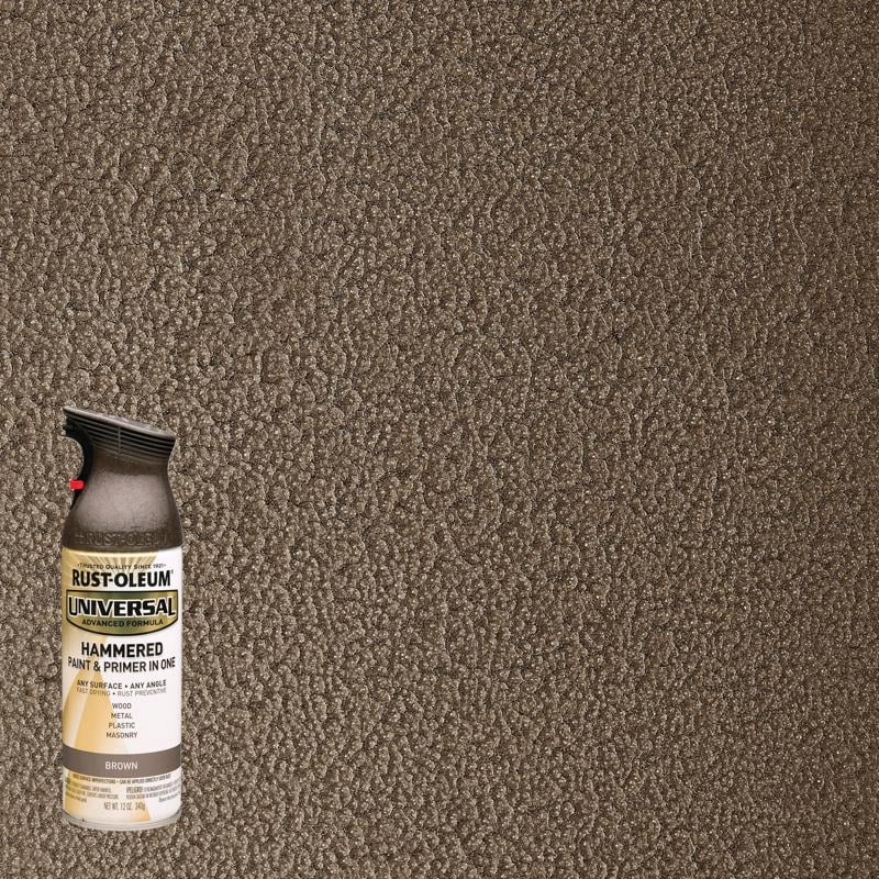 6 Pc, Rust-Oleum Universal Hammered Brown Spray Paint 12 Oz - Walmart.com