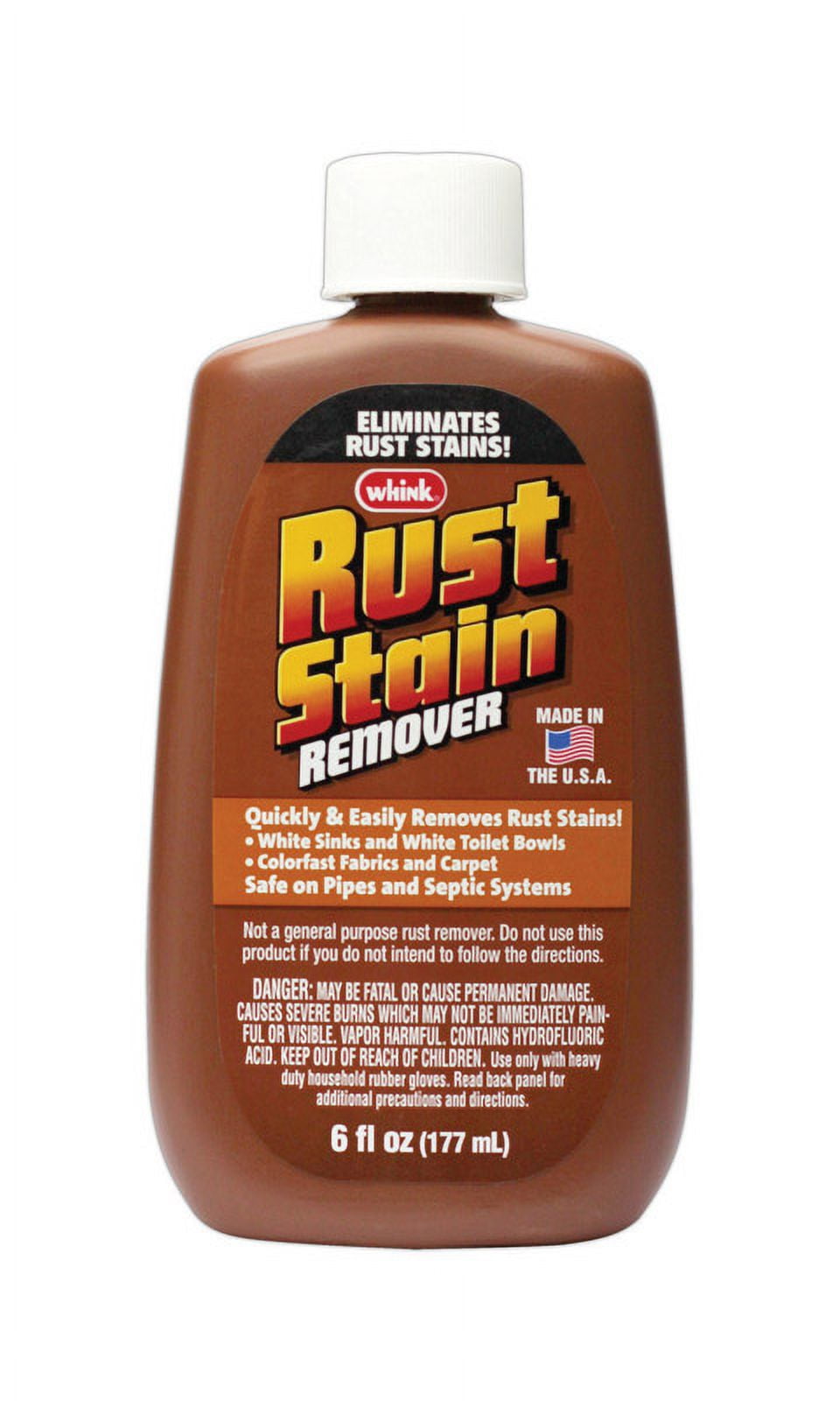 6 Pc, RustOleum Whink No Scent Rust Stain Remover 6 Oz Liquid