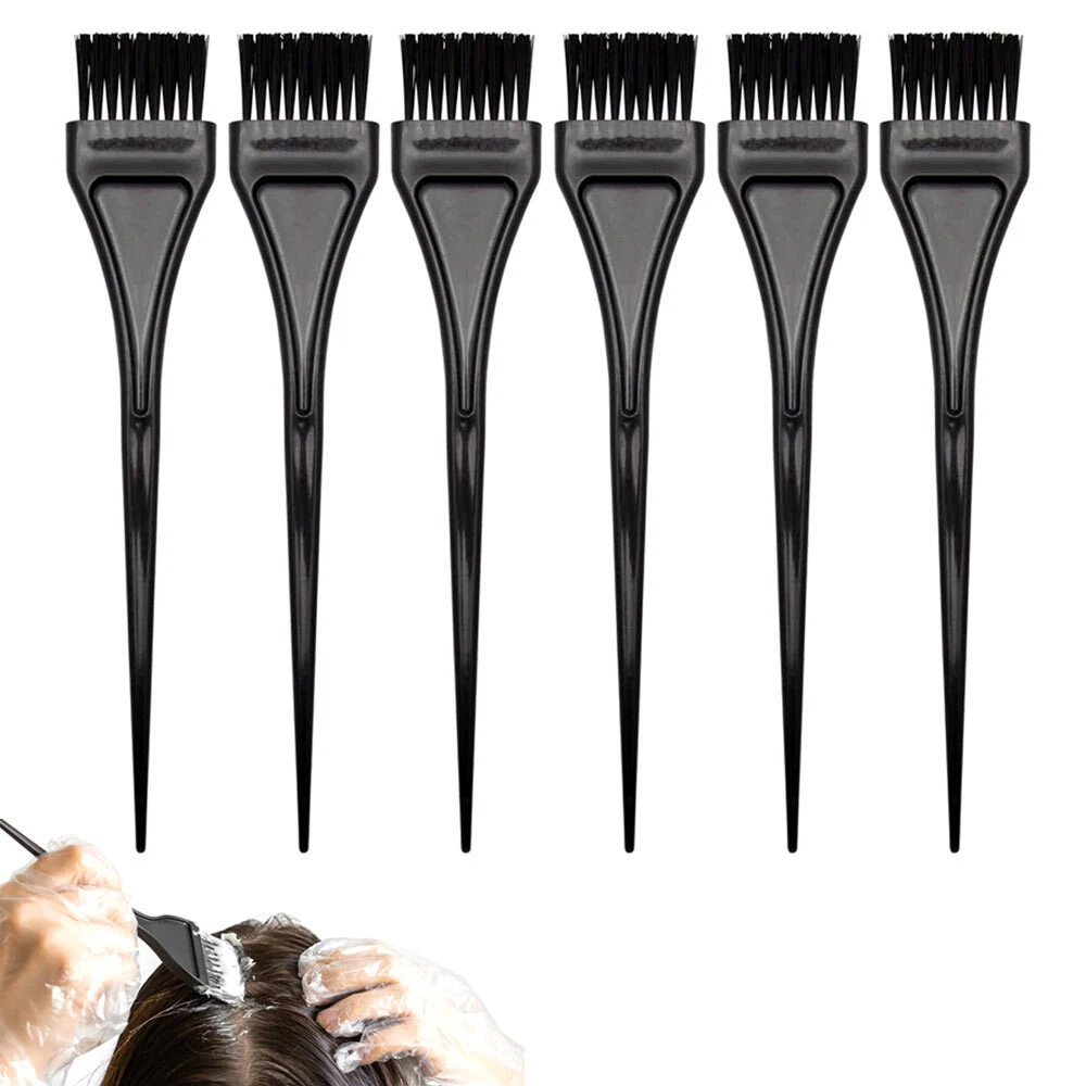 6 Pc Small Tint Brush Set Hair Color Dying Applicator Brush Salon
