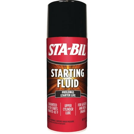 STA-BIL Starting Fluid - Prolongs Starter Life - Upper Cylinder Lube - for Gasoline and Diesel Engines - Guaranteed Faster Starts Down to -65F 22004, 11 Fl Oz Pack of 6 - Packaging May Vary