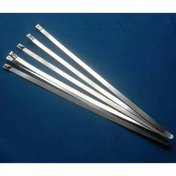 6 Pc Stainless Steel Cable Zip Tie Wire Metal Wrap 8 Inch