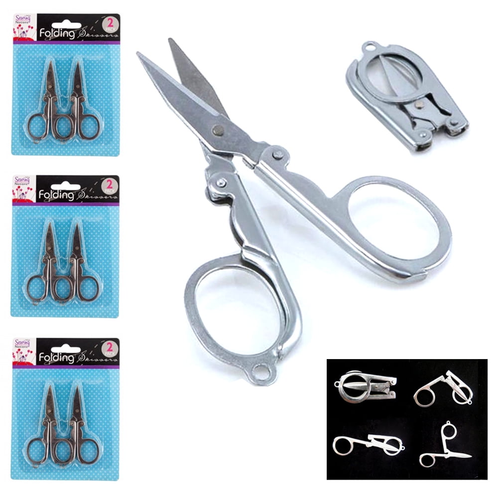 Folding Scissors Pocket Travel Small Crafts Stainless Steel Emergency Mini  Foldable Embroidery Scissor Thread Tailor Scissors