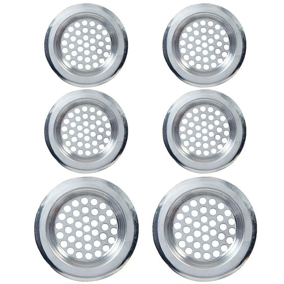 6 Pc Stainless Steel Sink Strainers Mesh Kitchen Sink Heavy Duty Sizes 2.3" 3"