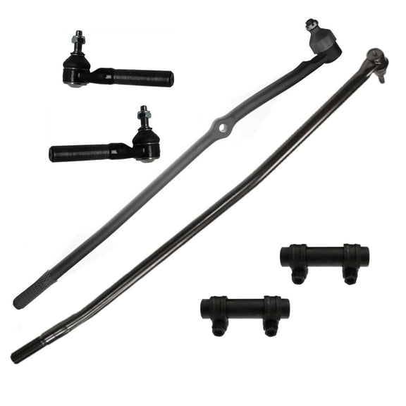 6 Pc Steering Adjusting Sleeves Tie Rod Drag Link Kit Compatible with 4WD Models Fits select: 1998-1999 DODGE RAM 1500, 1998-1999 DODGE RAM 2500