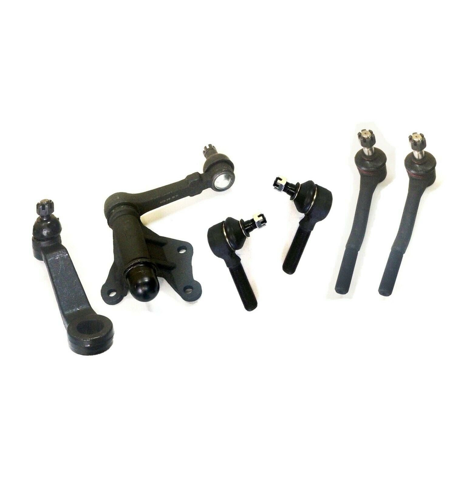 6 Pc Steering Idler & Pitman Arms Tie Rod Ends Outer Inner Kit for 4WD