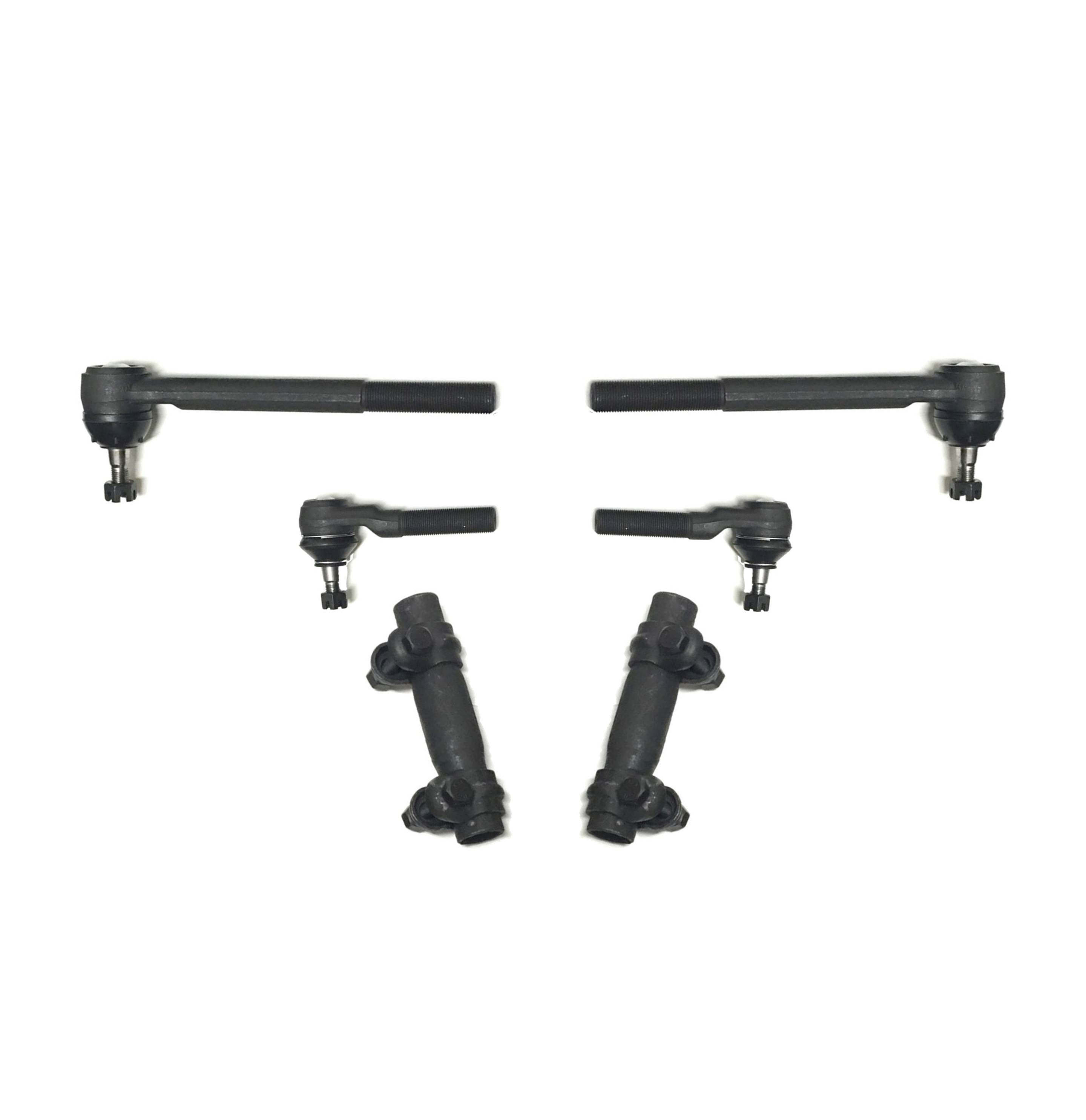 6 Pc Steering Kit Inner & Outer Tie Rod Ends Adjusting Sleeves Fits select: 1983-2004 CHEVROLET S TRUCK, 1983-2005 CHEVROLET BLAZER