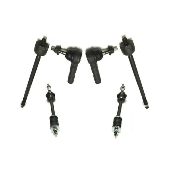 6 Pc Steering Suspension Front Outer Inner Tie Rod Ends Sway Bar Links Kit Compatible with RWD Models Fits select: 2000-2004 DODGE DAKOTA, 2000-2003 DODGE DURANGO