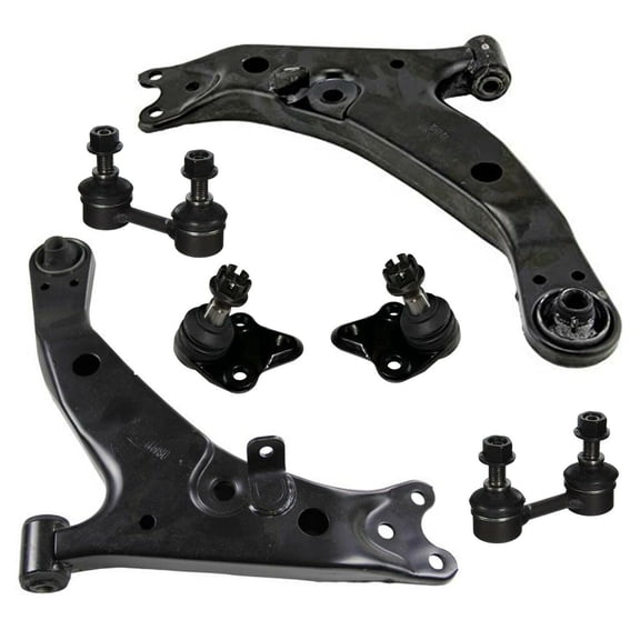 6 Pc Suspension Kit Control Arm Sway Bars + Lower Ball Joints Sway Bar Links