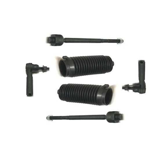 6 Pc Suspension Kit Front Tie Rod Ends and Rack & Pinion Bellow Boots Fits select: 2007-2013 CHEVROLET SILVERADO, 2007-2013 CHEVROLET TAHOE