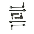 thumbnail image 1 of 6 Pc Suspension Kit Inner & Outer Tie Rod Ends Sway Bar End Links, 1 of 9
