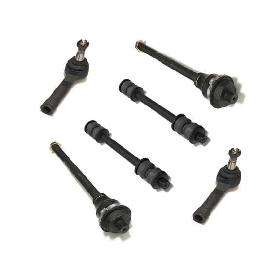 6 Pc Suspension Kit Inner & Outer Tie Rod Ends and Sway Bar Links Fits select: 1999-2007 CHEVROLET SILVERADO, 2000-2006 CHEVROLET TAHOE