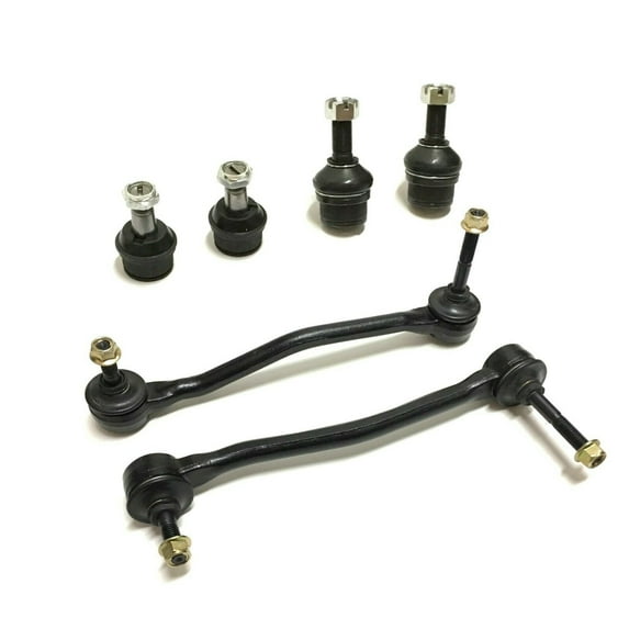 6 Pc Suspension Kit Lower & Upper Ball Joints Sway Bar End Links Fits select: 2000-2004 FORD F250, 2000-2004 FORD F350