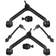 6 Pc Suspension Kit Upper Control Arm with Ball Joints Assembly Sway Bar Link + Lower Ball Joints Fits select 2004-2009 DODGE DURANGO, 2007-2009 CHRYSLER ASPEN