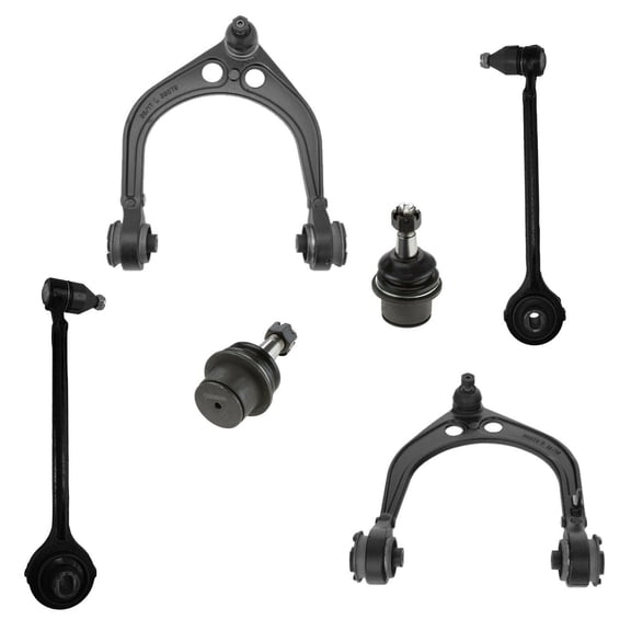 6 Pc Suspension Kit Upper & Lower Control Arms and Ball Joints Left & Right