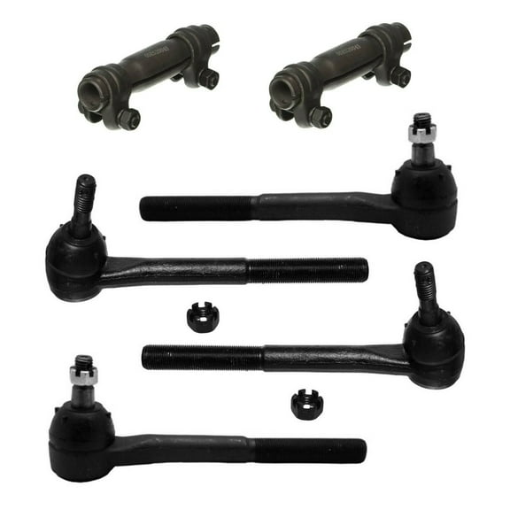 6 Pc Tie Rod Ends Inner & Outer + Adjusting Sleeves Steering Kit Fits select: 1988-2000 CHEVROLET GMT-400, 1995-2000 CHEVROLET TAHOE