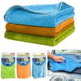 thumbnail image 1 of 6 Pc Ultra Soft Microfiber Cleaning Cloth Towel Auto Car Detailing 13"x12", 1 of 3