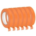 thumbnail image 1 of Uxcell 6Pcs 0.7 inch Wide 60 Yards Orange Masking Tape Painters Tape Rolls for Home Office, 1 of 7
