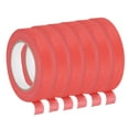 thumbnail image 1 of Uxcell 6Pcs 0.7 inch Wide 60 Yards Red Masking Tape Painters Tape Rolls for Home Office, 1 of 7