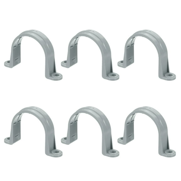 Plastic Conduit Clamp Pipe Strap 2 Holes Conduit Strap Plastic Pipe Supports for Pipes Conduit Cables 1-1/2"