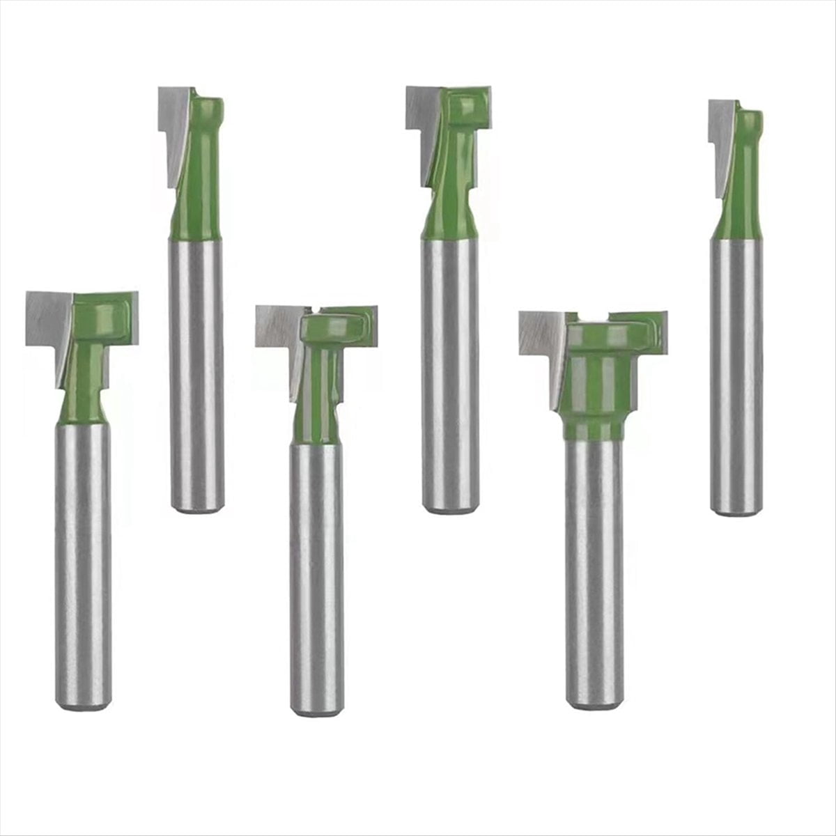 6 Pcs 1/4 Inch Shank Keyhole Router Bits Set 1/4 5/16 3/8 9/16 1/2 5/8 ...