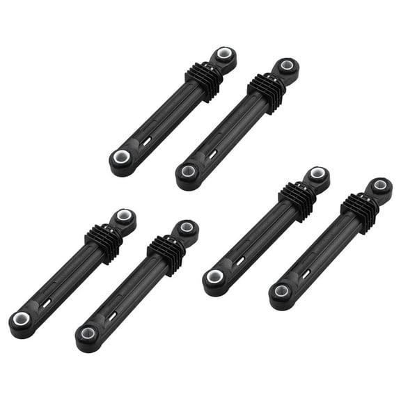 6 Pcs 100N for Washing Machine Washer Front Load Part Black Plastic Accessories