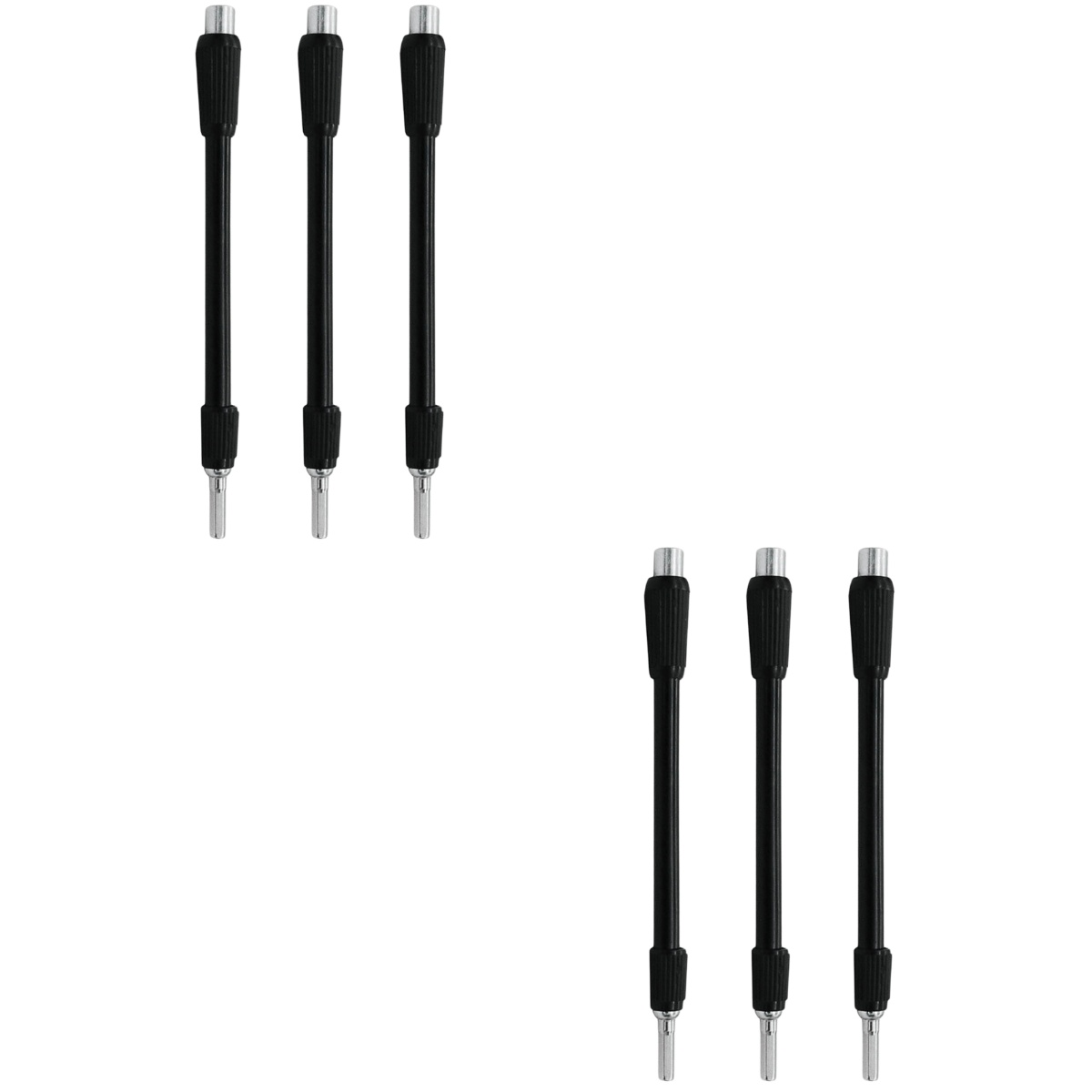 6 Pcs 129mm Flexible Extension Plastic Shaft Screw Drill Tool Bit ...