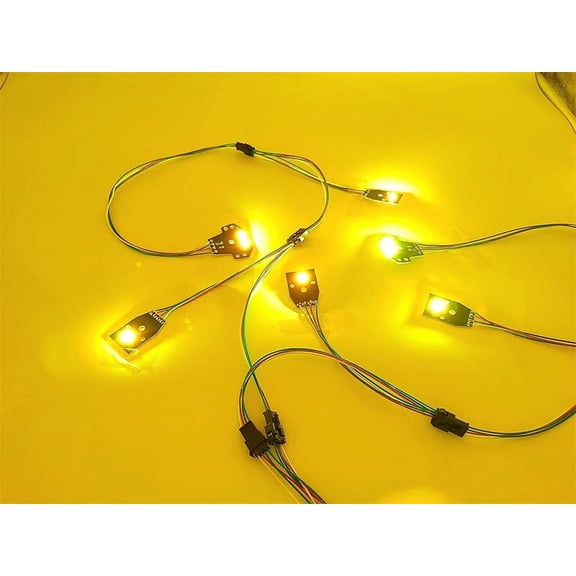 6 Pcs 12V RGBW DRL Boards Headlight Bluetooth Control Box For Dodge 2015-2019