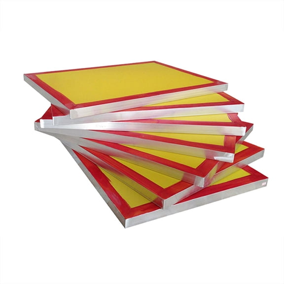 6 Pcs - 18" x 20"Aluminum Screen Printing Screens with 230 Yellow Mesh Count