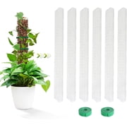 6 Pcs 24 inch Plastic Moss Pole for Plants Monstera, Jorking 6 24 Plant Poles for Climbing Plants, Plant Support for Indoor Plants Sphagnum Moss